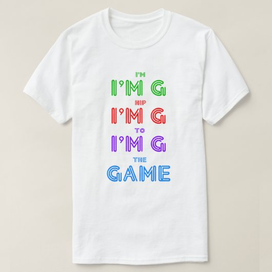 Heup naar de T-shirt van de GAME (Design voorkant)