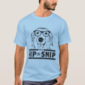 Heup naar Snip Doggie Mannen Basic T-shirt (Voorkant)