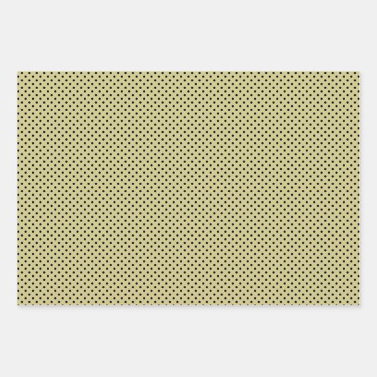 Heup Ochre Brown Green Forest Tree Leafs Pattern Inpakpapier Vel (Voorkant 2)