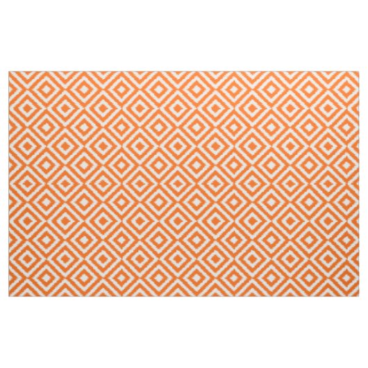 Heup Oranje Ikat Diamond Squares Mosaic Pattern Stof (Fat Quarter)