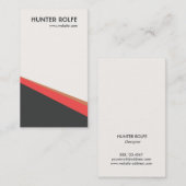 Heup Retro Abstract Geometrisch Visitekaartje (Voorkant / Achterkant)