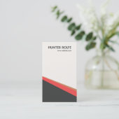 Heup Retro Abstract Geometrisch Visitekaartje (Staand voorkant)