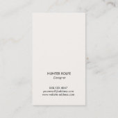 Heup Retro Abstract Geometrisch Visitekaartje (Achterkant)