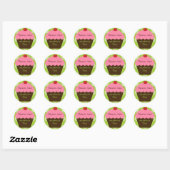 Heup Retro Cupcake Sticker (Vel)