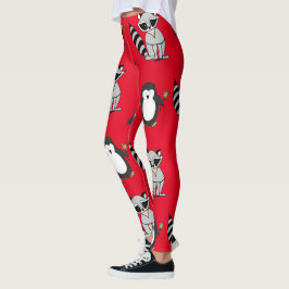 heup rode feestdagen winter koude kerst leggings