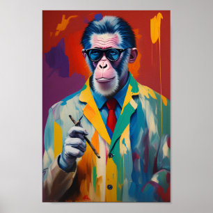 Heup roken Ape Home Decoration Wall Art Poster