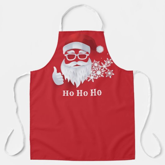 Heup Santa Claus Papercut Kerstmis Schort (Voorkant)