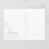 Heup Twilight Las Vegas Wedding Save the Date Aankondigingskaart (Achterkant)
