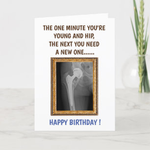 Heup VERVANGING - Heup operatie - Krijg snel goed Bedankkaart