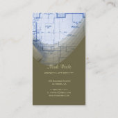 Heuparchitect-visitekaartjes, lauriergroen visitekaartje (Achterkant)