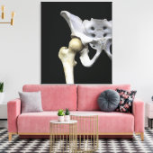 Heuparticulatie aan het bekken canvas afdruk (Insitu (Woonkamer))