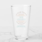 Heupchirurgie herstel Humor Glas (Achterkant)