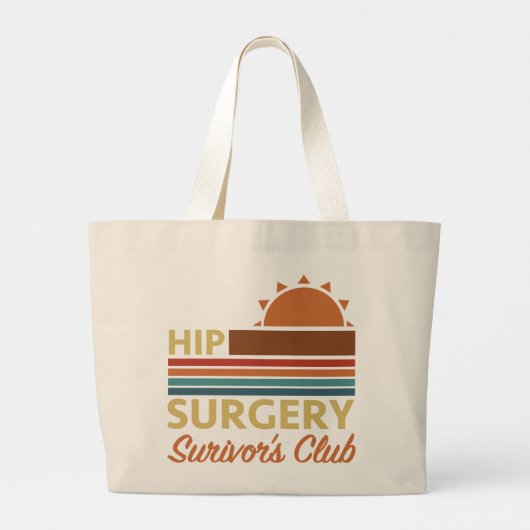 Heupchirurgie herstel Humor Grote Tote Bag (Achterkant)