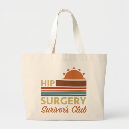 Heupchirurgie herstel Humor Grote Tote Bag (Voorkant)