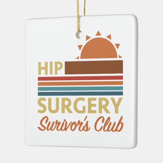 Heupchirurgie herstel Humor Keramisch Ornament (Links)