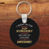 Heupchirurgie herstel Humor Sleutelhanger (Achterkant)
