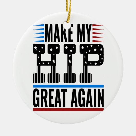 Heupchirurgie Keramisch Ornament (Voorkant)