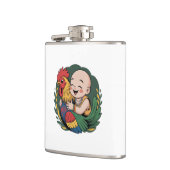 Heupflesje met Vinyl Omhulzing | Chloe Baby knuffe Heupfles (Links)