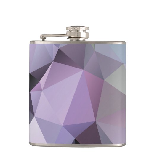 Heupflesje: Veelhoekige ontwerpen van Paars en lav Heupfles (Voorkant)