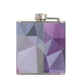 Heupflesje: Veelhoekige ontwerpen van Paars en lav Heupfles (Achterkant)