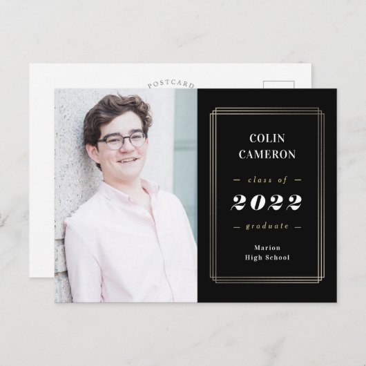 Heupgrens Afstuderen Aankondiging Briefkaart (Voorkant / Achterkant)