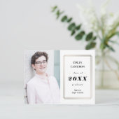 Heupgrens Afstuderen Aankondiging Briefkaart (Staand voorkant)