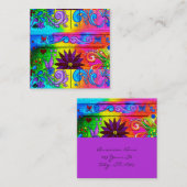 heupgroovy 70 kleuren horizontaal vierkante visitekaartje (Voorkant / Achterkant)