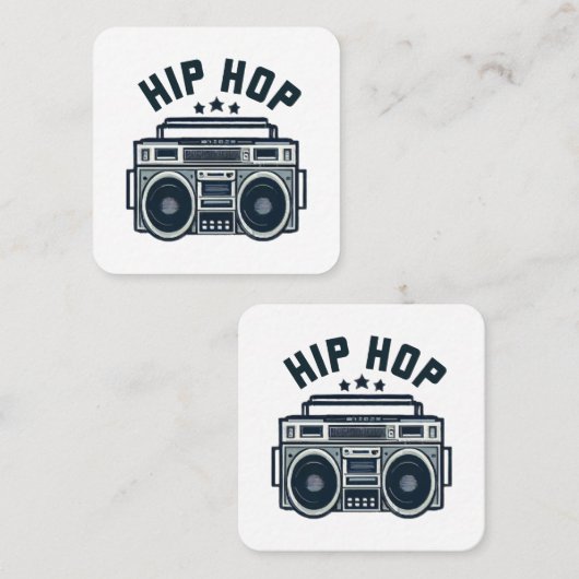 Heuphop Vierkante Visitekaartje (Voorkant / Achterkant)