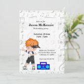 Heuphopjongen Kaart (Staand voorkant)