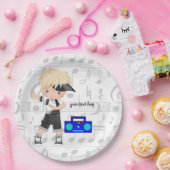 Heuphopjongen Papieren Bordje (Feest)