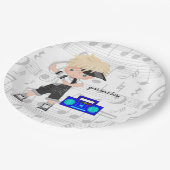 Heuphopjongen Papieren Bordje (Gekanteld)