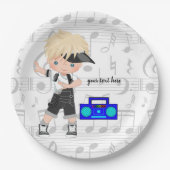 Heuphopjongen Papieren Bordje (Voorkant)