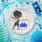 Heuphopjongen Papieren Bordje (Feest)