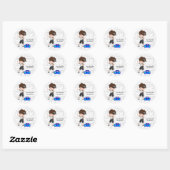 Heuphopjongen Ronde Sticker (Vel)