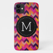 Heupkleurig geometrisch patroon Gepersonaliseerd m Case-Mate iPhone Case (Achterkant)