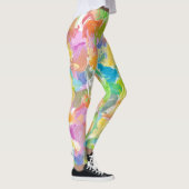 Heupkleurig trillend zomerschilderpatroon leggings (Rechts)