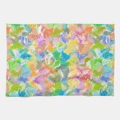 Heupkleurig trillend zomerschilderpatroon theedoek (Horizontaal)