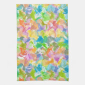 Heupkleurig trillend zomerschilderpatroon theedoek (Verticaal)