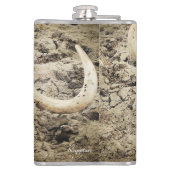 Heupkolf met buffelschedel heupfles (Achterkant)