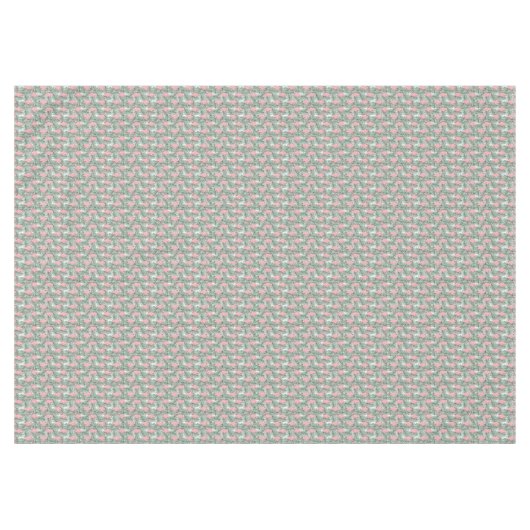 Heuproze flamingoes Cute Palm Leafs Pattern Tafelkleed (Voorkant (Horizontaal))