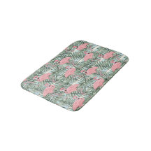 Heuproze flamingoes palm Leafs Art Pattern