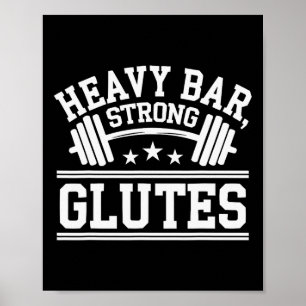 Heupstuwkracht Oefening Bodybuilding Fitness Worko Poster