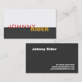 Heuptypografie Visitekaartje (Voorkant / Achterkant)