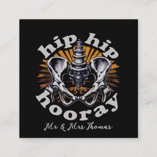 Heupvakantie Grappige heupvervangende operatie Vierkante Visitekaartje