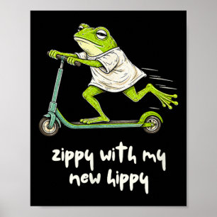 Heupvervangende Chirurgie Kikker Zippy Met Nieuwe Poster