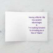 Heupvervangende Humor Feestdagen Kaart (Binnen)