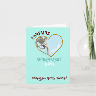 heupvervanging grappig totale heupoperatie cadeau kaart