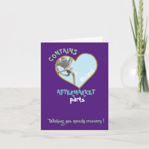 heupvervanging grappig totale heupoperatie cadeau  kaart