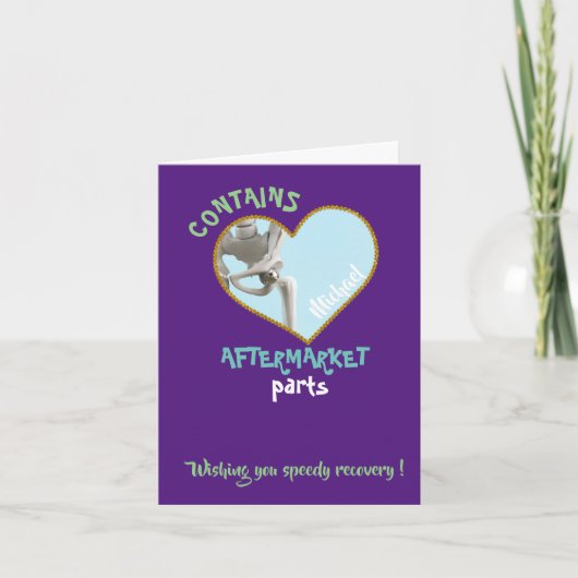 heupvervanging grappig volledige heupoperatie cade kaart (Voorkant)