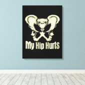 Heupvervanging Herstel Gift Nieuwe gewrichtschirur Canvas Afdruk (Insitu (Houten vloer))